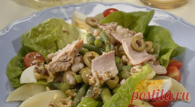 Салат Нисуаз. Пошаговый рецепт с фото на Gastronom.ru