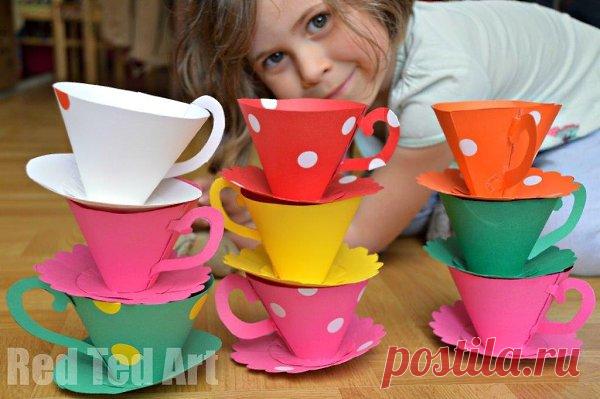 Бумажные чашечки — Поделки с детьми