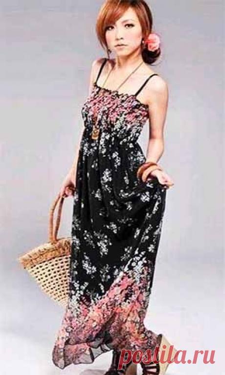 Длинное платье из шифона | Искусница