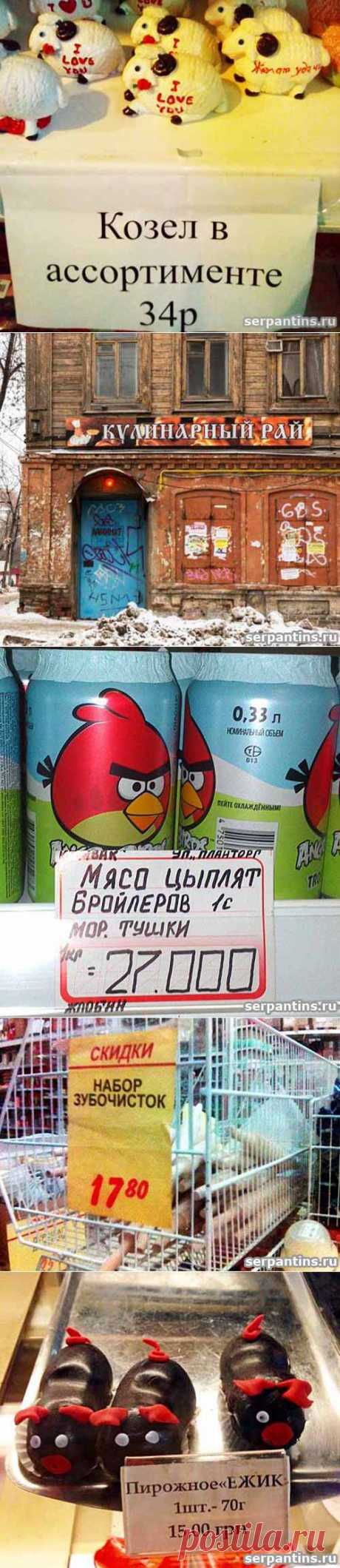 Прикольные надписи и объявления Козлы в ассортименте | Серпантин