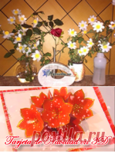 Разноцветные ромашки из вискозных салфеток