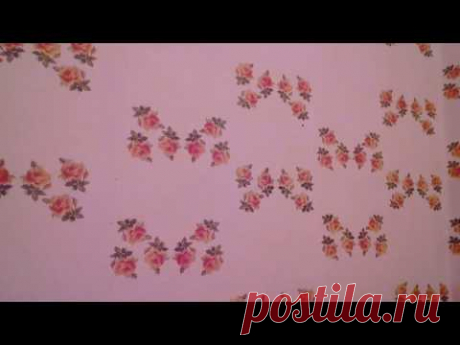 Обои из салфеток.Как экономно поклеить комнату.
