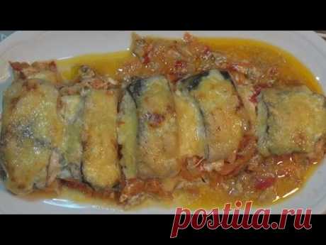 Горбуша запеченная в духовке очень сочная, нежная, вкусная с овощами