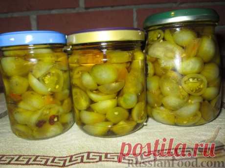 Рецепт: Маринованные зеленые помидоры на RussianFood.com