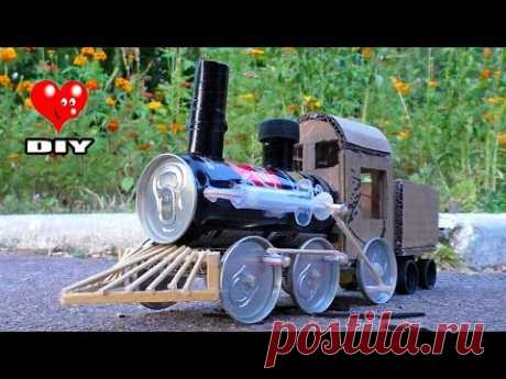 СУПЕР ПАРОВОЗ ИЗ КАРТОНА !
