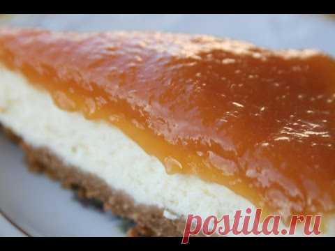 Торт с манкой и фруктовым желе.Десерт с фруктами.Торт без выпечки.