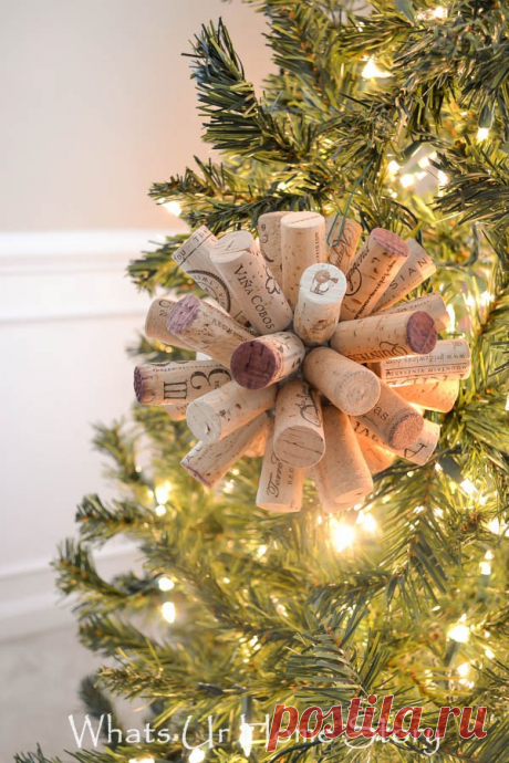 Cork Ball Ornament - Whats Ur Home Story