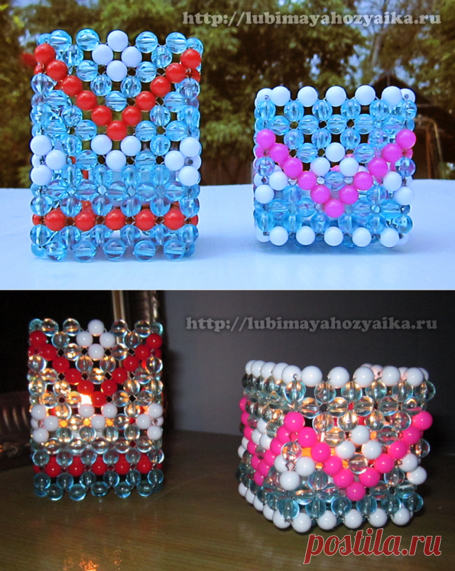 Подсвечники из проволоки и бусин — простой вариант - Nebka.Ru