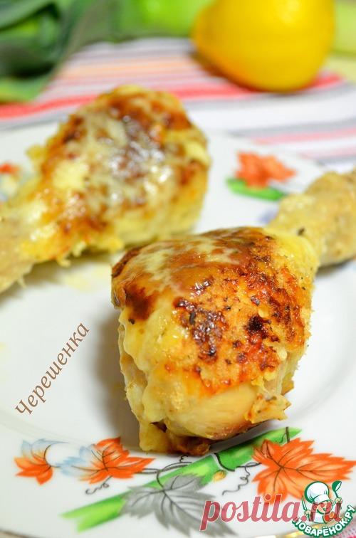 Куриные голени в хлебной панировке с сырами – кулинарный рецепт