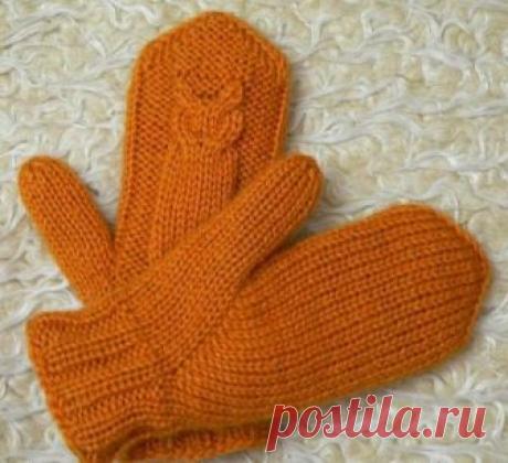 Классные двухсторонние варежки спицами из категории Интересные идеи – Вязаные идеи, идеи для вязания