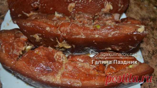 Ароматное сало в луковой шелухе рецепт пошаговый Лиги Кулинаров. Рецепт ароматного сала в луковой шелухе, рецепты Лиги Кулинаров.