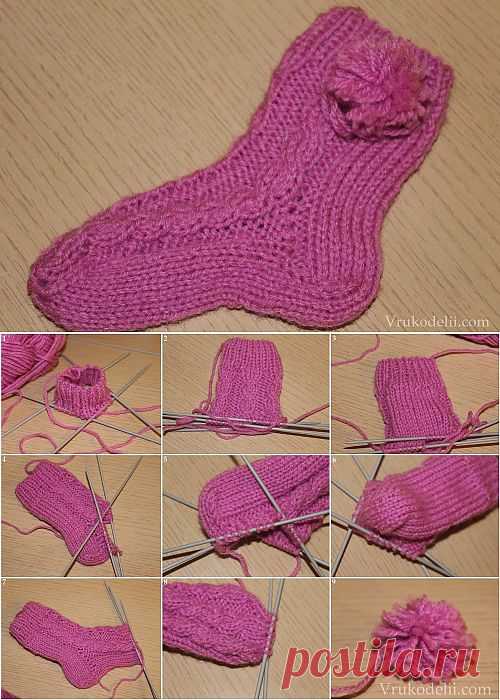 Носочки для дочки / Вязание для детей / В рукоделии