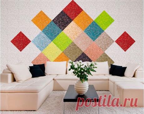 Самодельные жидкие обои — Наши дома