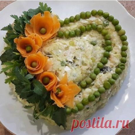 украшение салатов