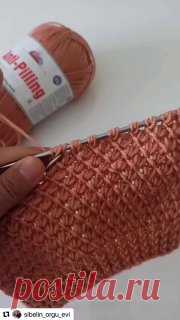 Узор спицамиАвтор strickblog звездочка крючком
