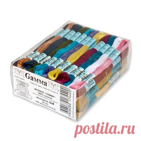 Набор мулине "Gamma" №6, 100 мотков по 8 м