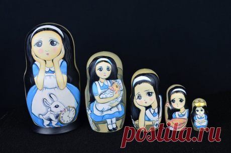 Русская Матрешка Бабушка Алиса ручная работа | Etsy