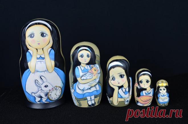 Русская Матрешка Бабушка Алиса ручная работа | Etsy