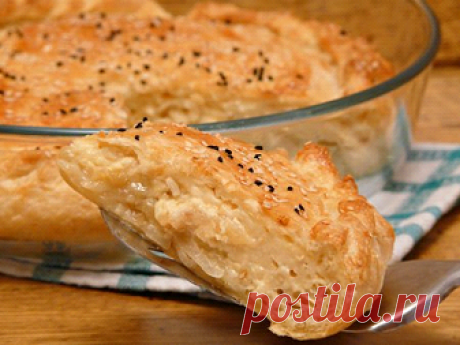 Пирог с луком и яйцом в духовке