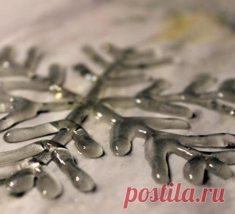 Нand-made декор: СНЕЖИНКА ЗА 15 МИНУТ - Своими руками