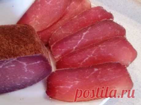 Замечательный рецепт вяления мяса  Домашние деликатесы