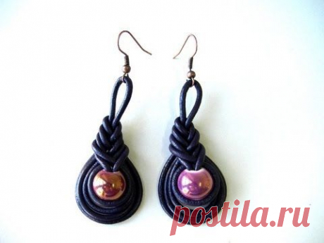 DIY - Handmade earrings using pipe knot