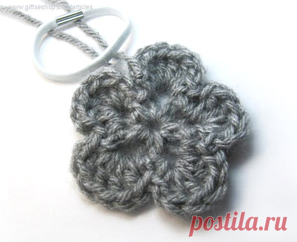 Little Crochet Flower easy  free pattern — Gifts shop blog