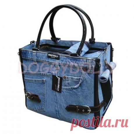 JEANSовые идеи . Переноска для кошки.