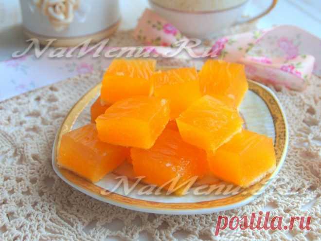 Суфле из тыквы и лимонного желе