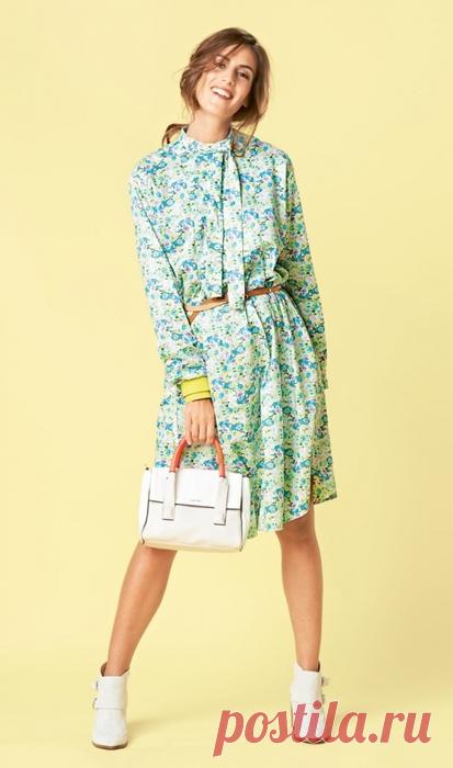 Платье прямого кроя.Выкройка