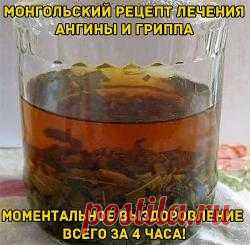 Дневник Montileda : МОНГОЛЬСКИЙ РЕЦЕПТ ЛЕЧЕНИЯ АНГИНЫ И ГРИППА .