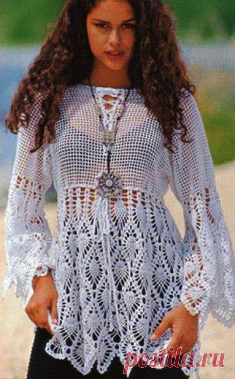 Туника крючком » Сайт &quot;Ручками&quot; - делаем вещи своими руками