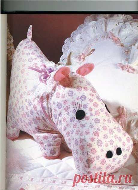 Мягкая игрушка, выкройка - бегемот своими руками / Мягкие игрушки, тильда своими руками. Выкройки, мастер классы, фото / Ёжка - стихи, загадки, творчество и уроки рисования для детей