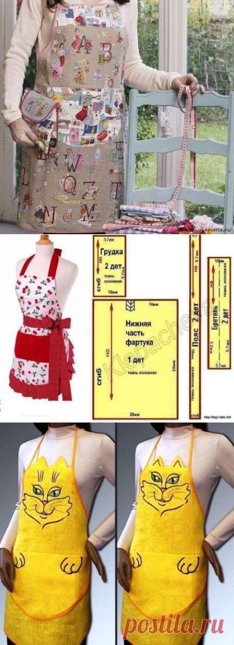 Выкройки фартуков. Готовимся к 8 марта!