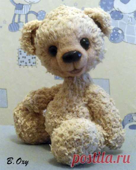 My Bear's Book: Оформление мордочки игрушки методом сухого валяния. МК