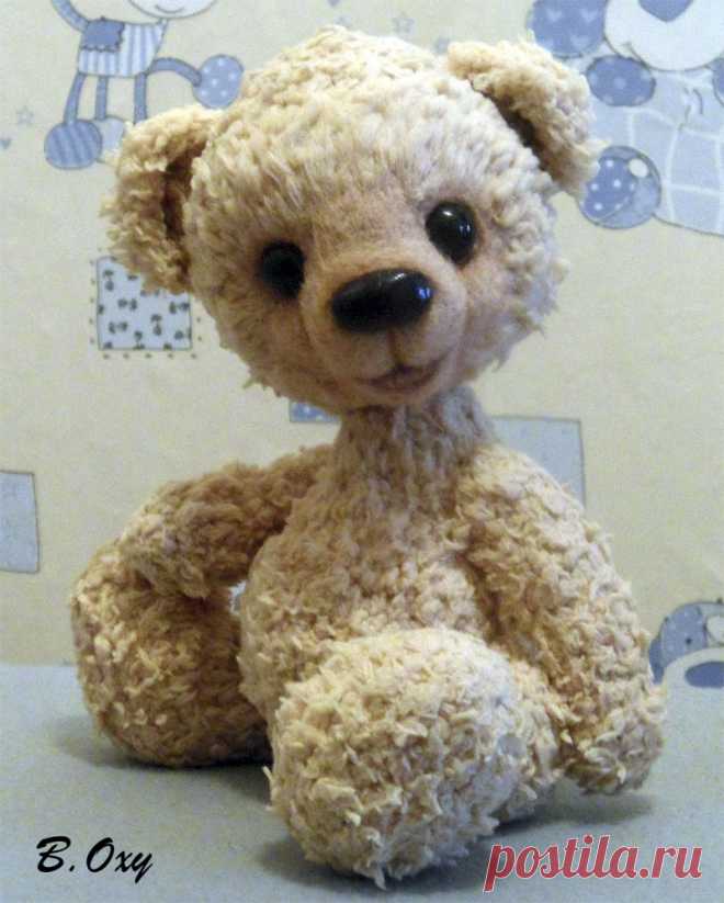 My Bear's Book: Оформление мордочки игрушки методом сухого валяния. МК