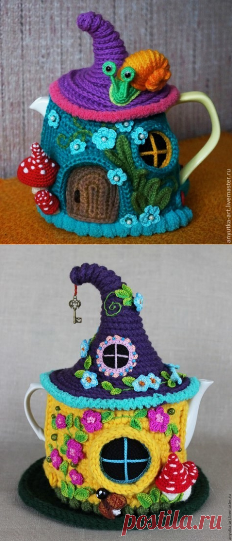 Изумительные грелки для чайника Анны Кирдяшевой