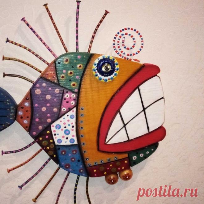 Рыба мозайка ручной работы