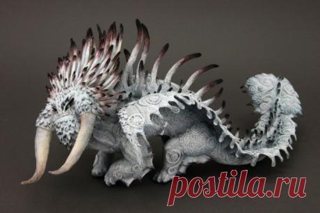 Великолепные фигурки с загадочным орнаментом от русского умельца Евгения Хонтор | Colors.life