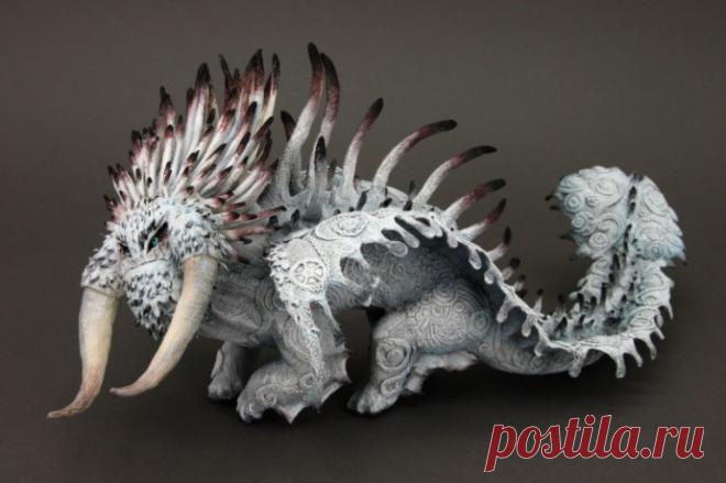 Великолепные фигурки с загадочным орнаментом от русского умельца Евгения Хонтор | Colors.life