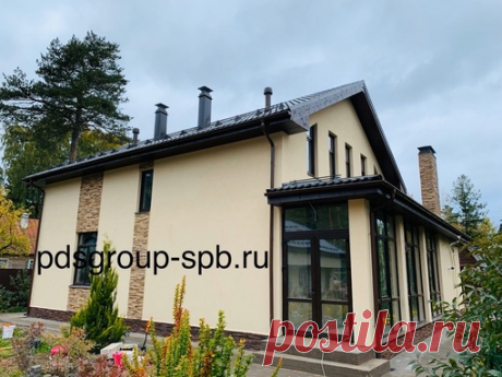 Дом 13,6х9,3м (общая площадь 179,2м2 + веранда 14,0м2) - 2 730 000 рублей (в стоимость входит: фундамент - плита 300мм, стены - газобетон 300 мм, внутренние несущие 300 мм, монолитные перемычки и армопояса, монолитное перекрытие над первым этажом, столбы из полнотелого кирпича, вентканалы Шидель, кровля с покрытием металлочерепицей, без окон). Работа с материалом и транспортом. #строительстводома#строительство#строительстводомов#строительствоподключ#строительствокоттеджей#...