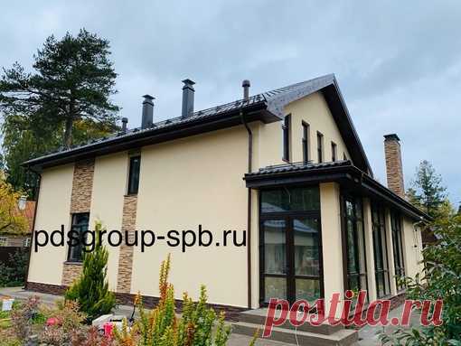 Дом 13,6х9,3м (общая площадь 179,2м2 + веранда 14,0м2) - 2 730 000 рублей (в стоимость входит: фундамент - плита 300мм, стены - газобетон 300 мм, внутренние несущие 300 мм, монолитные перемычки и армопояса, монолитное перекрытие над первым этажом, столбы из полнотелого кирпича, вентканалы Шидель, кровля с покрытием металлочерепицей, без окон). Работа с материалом и транспортом. #строительстводома#строительство#строительстводомов#строительствоподключ#строительствокоттеджей#...