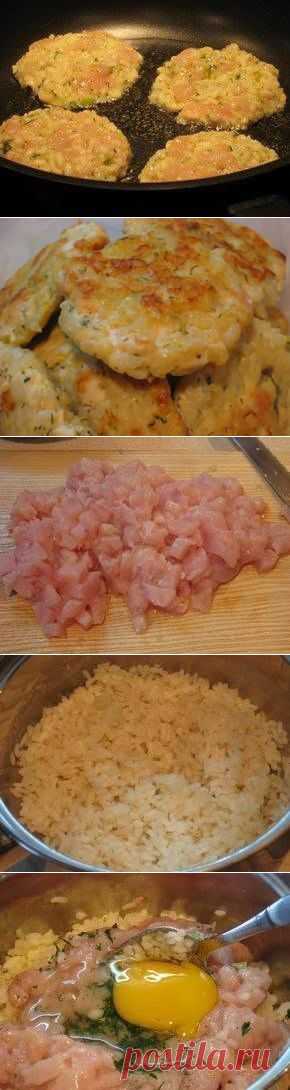 Рубленые котлеты с рисом и перцем
