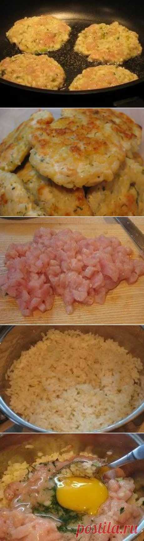 Рубленые котлеты с рисом и перцем