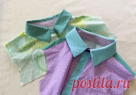 ДВА ПРОСТЫХ СПОСОБА ВТАЧИВАНИЯ РУБАШЕЧНОГО ВОРОТНИКА (Шитье и крой) |  Журнал Вдохновение Рукодельницы Подпишитесь на рассылку &quot;Журнал Вдохновение рукодельницы&quot; и получите ПОДАРКИ !   Ваш email адрес: FeedBurner Аккуратно выполненный воротник на стойке в горловину блузки или рубашки — лицо изделия. Рассмотри два самых простых способа втачивания воротника. В настоящем мастер-классе детали выкроены из контрастных тканей для большей наглядности. Источник: BurdaStyle.ru СПОСОБ...