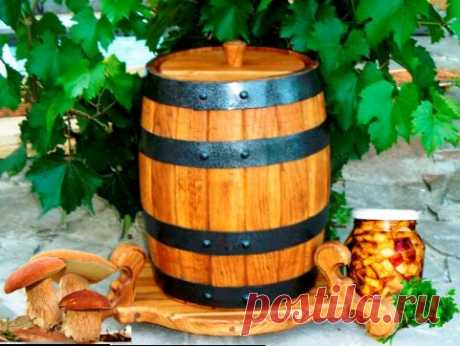 Солим в бочках.