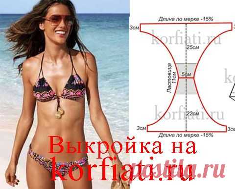 Выкройка купальника от Анастасии Корфиати