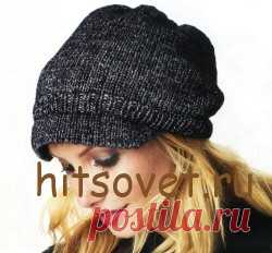 Шапка спицами для женщин с описанием