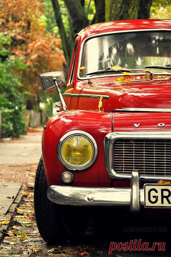 Red Volvo.