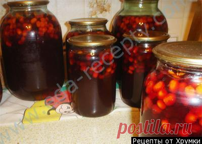Компот из черноплодной рябины на зиму